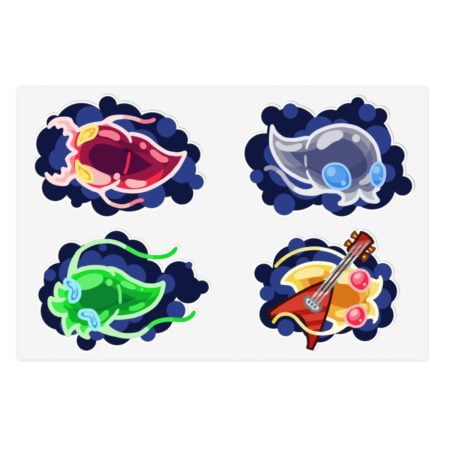 Cuddly Creature Sticker Sheet